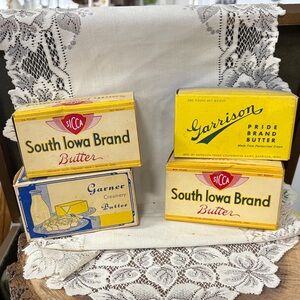 Vintage Iowa Creamery Butter Boxes